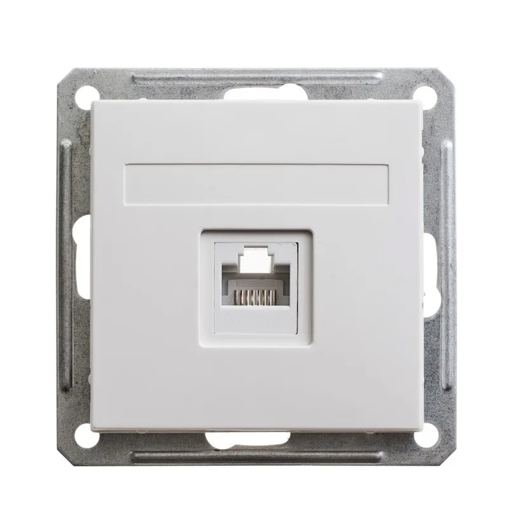 W59 РОЗЕТКА компьютерная RJ45 кат. 5e, механизм, БЕЛЫЙ