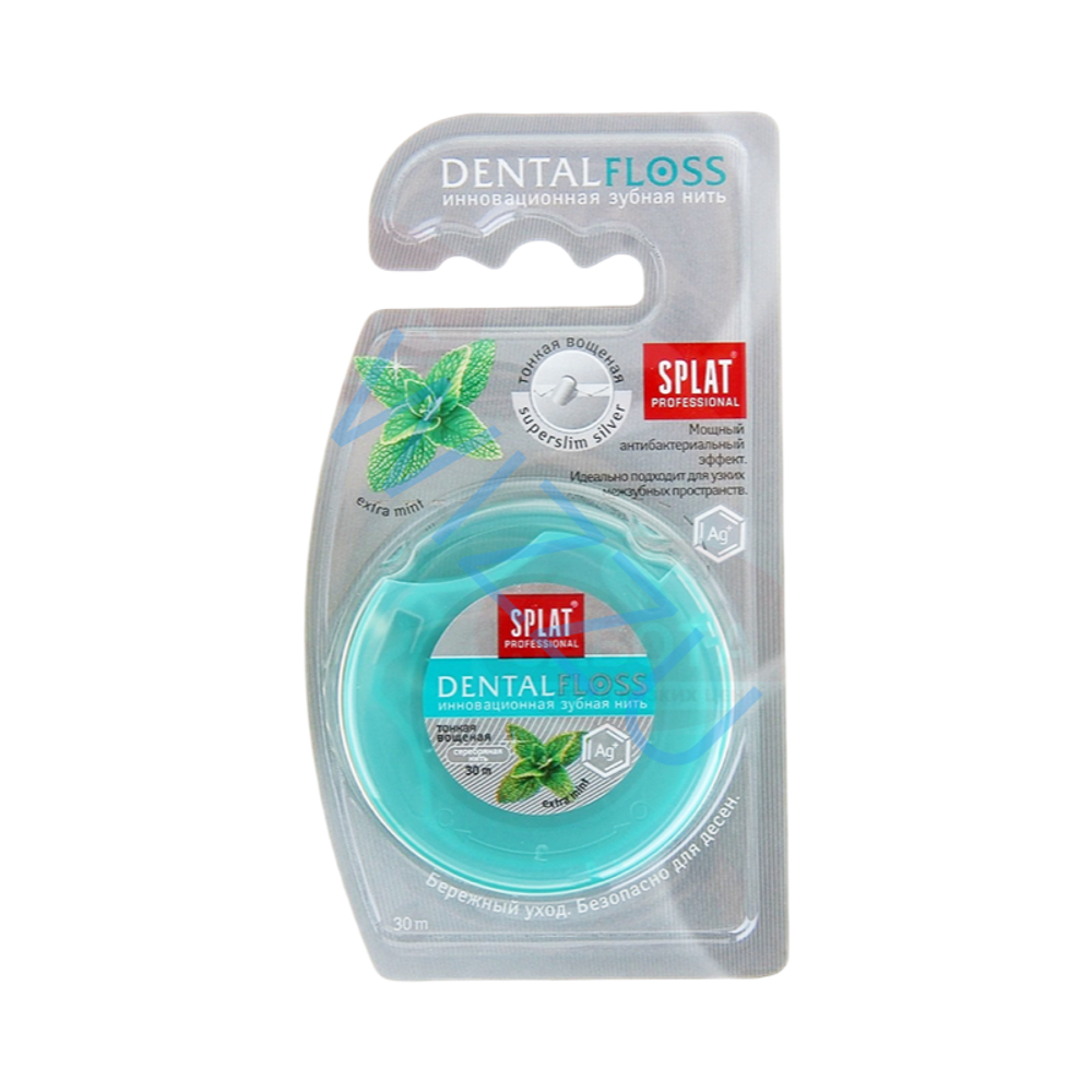 r.Зуб нить SPLAT DentalFloss Волокна серебра 1*6шт.