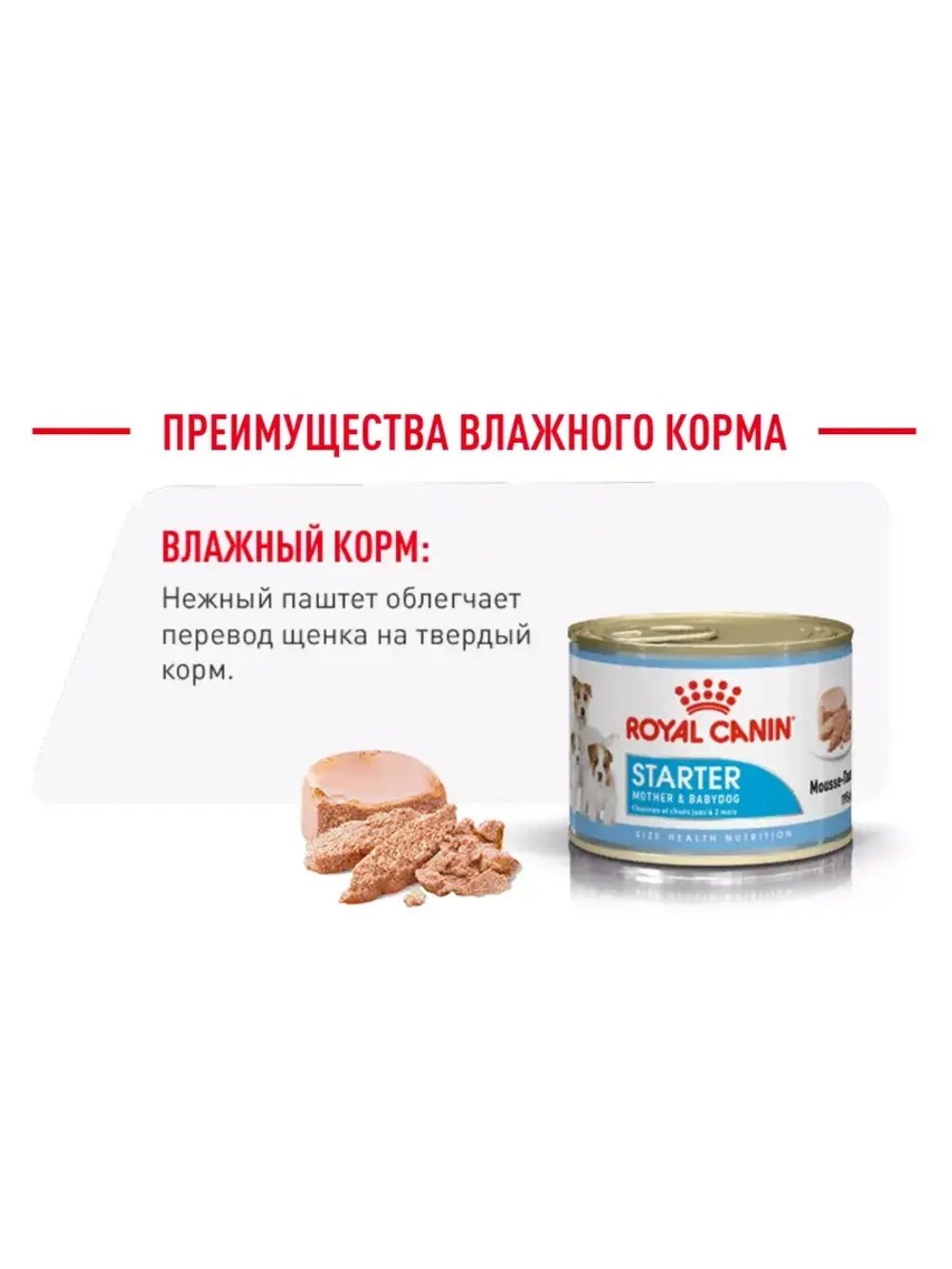 Royal Canin Starter Mousse Dog Can (Роял Канин Стартер Мусс) корм влажный (банки 12шт.)