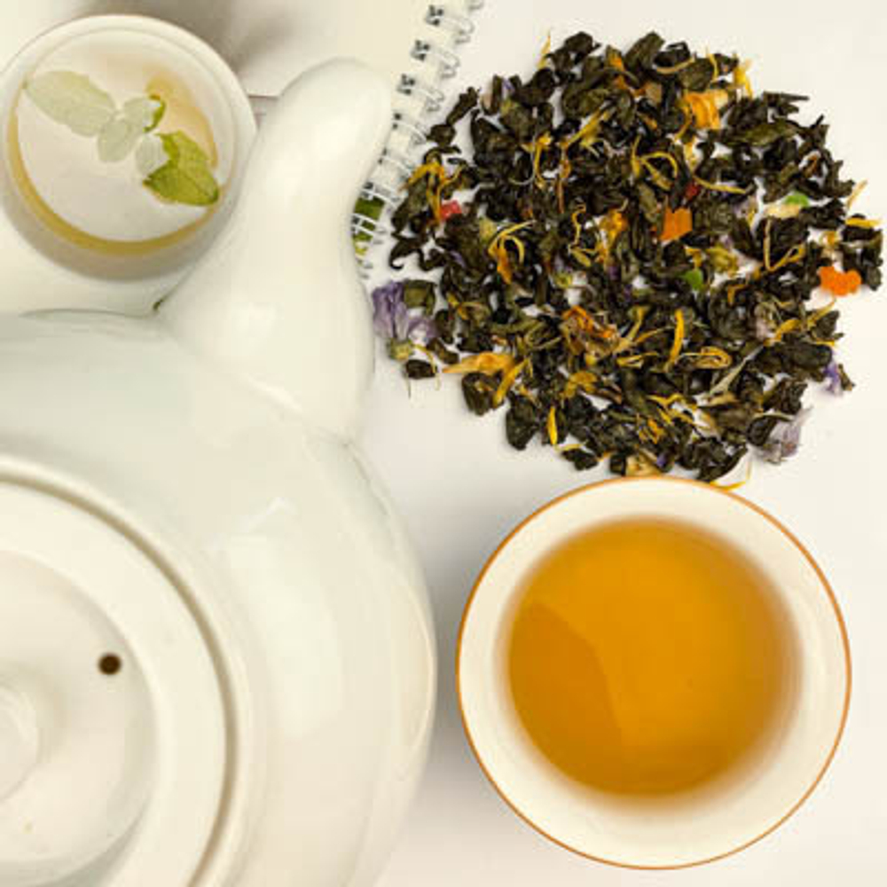 Зеленый чай BERRY-TEA "Ароматный манго" | 18гр под стакан | Эконом