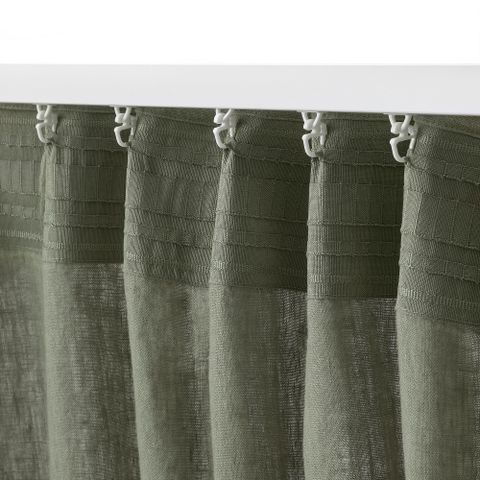 Комплект штор IKEA DYTAG (ДЮТОГ), Хаки, 145x250 см, 2 шт