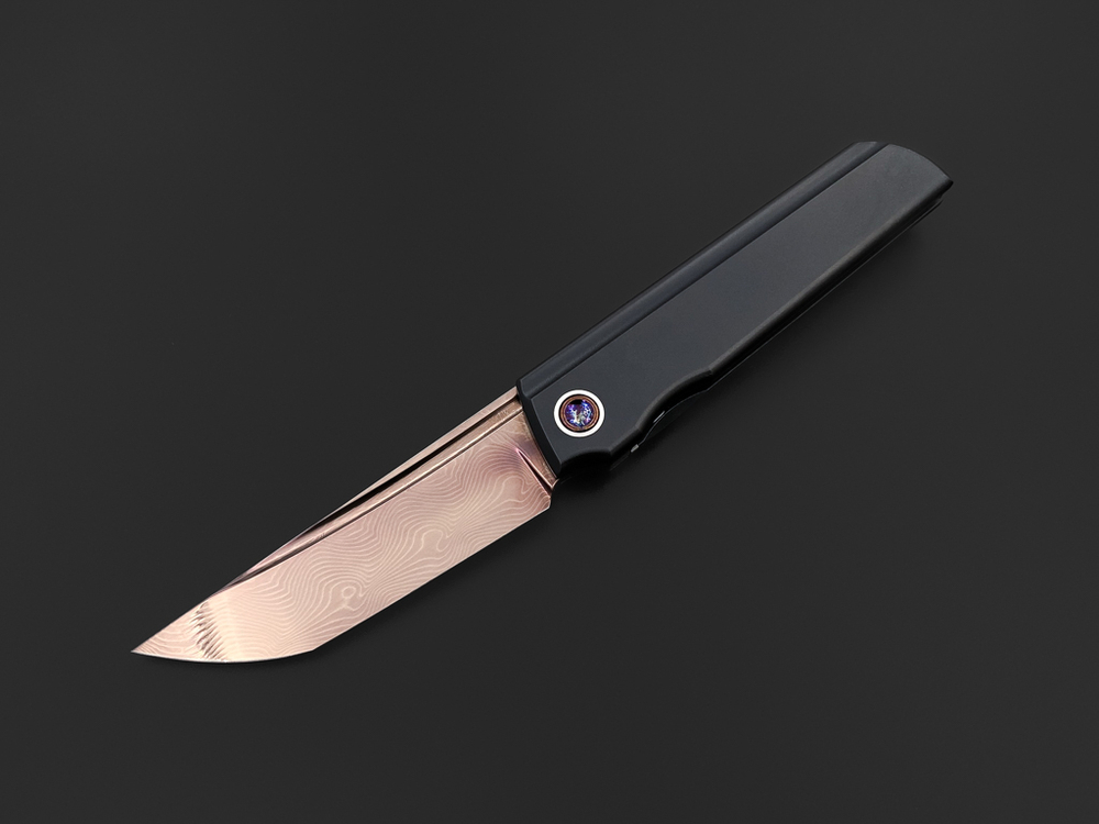Складной нож Common VG10 Damascus Oxydized