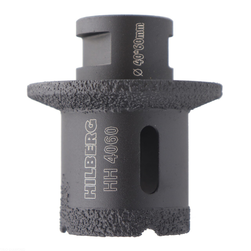 Коронка-фреза алмазная по плитке 40-60 мм Hilberg Super Hard М14 HH4060