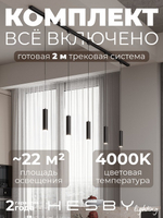 Комплект трековый Hesby Lighting Skylite No12 HSBL_kompl_S012_NI2B4K