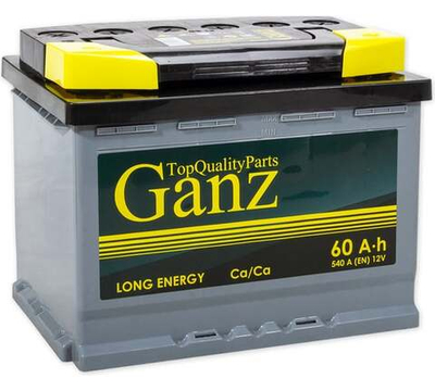 Аккумулятор GANZ PRO-Line DIN 60 А/ч обратный R+ 242x175x190 L2 EN 540 А