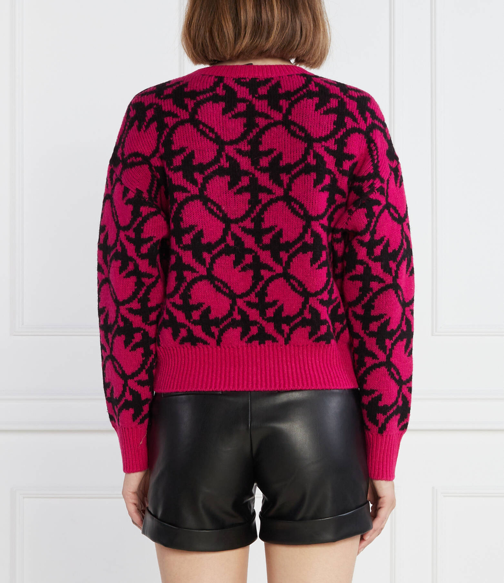 Хлопковый свитер Pinko - фуксия(101574 A11F)