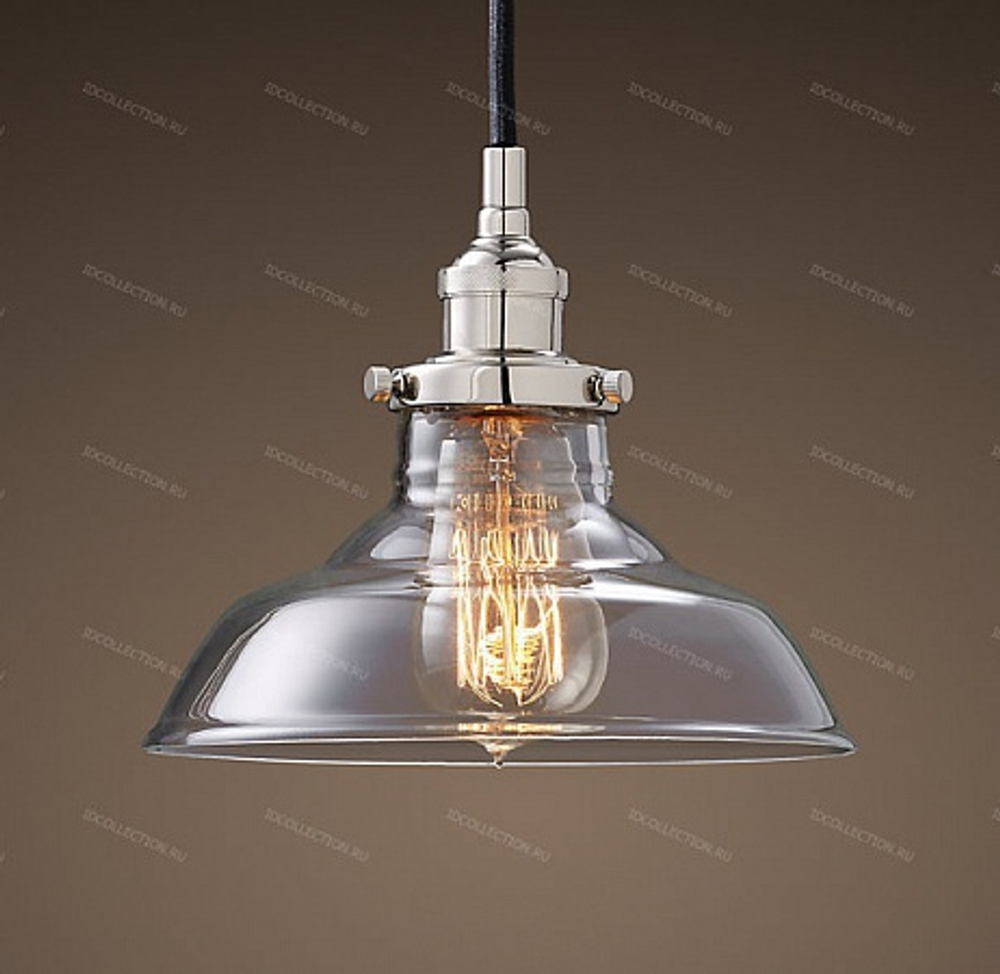 Потолочный светильник 20TH C. FACTORY FILAMENT CLEAR GLASS BARN Restoration Hardware