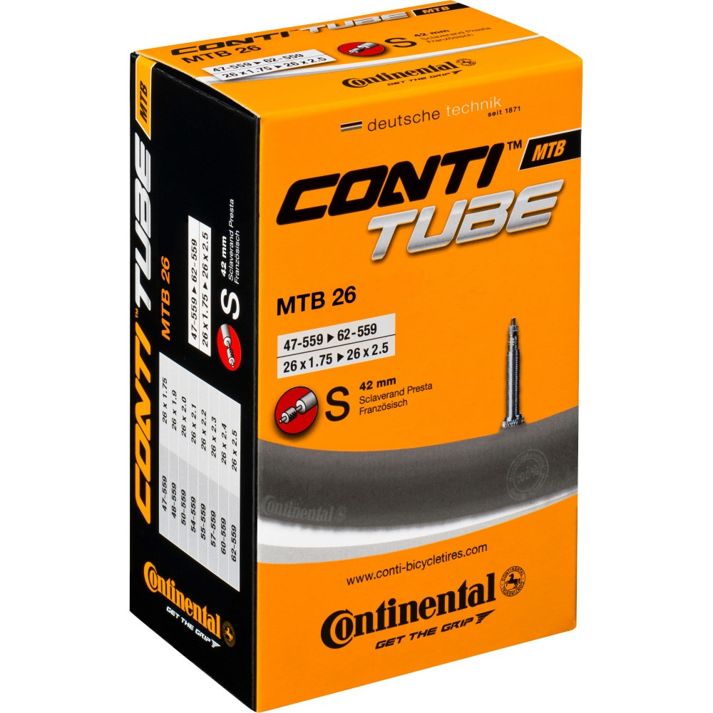 Камера 26"x1.90-2.40 спорт 42мм 02-0181631 MTB 26 x 1,9 - 2,4 CONTINENTAL