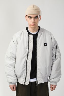 Бомбер Зимний Bomber Wide Пепельно-Светлая