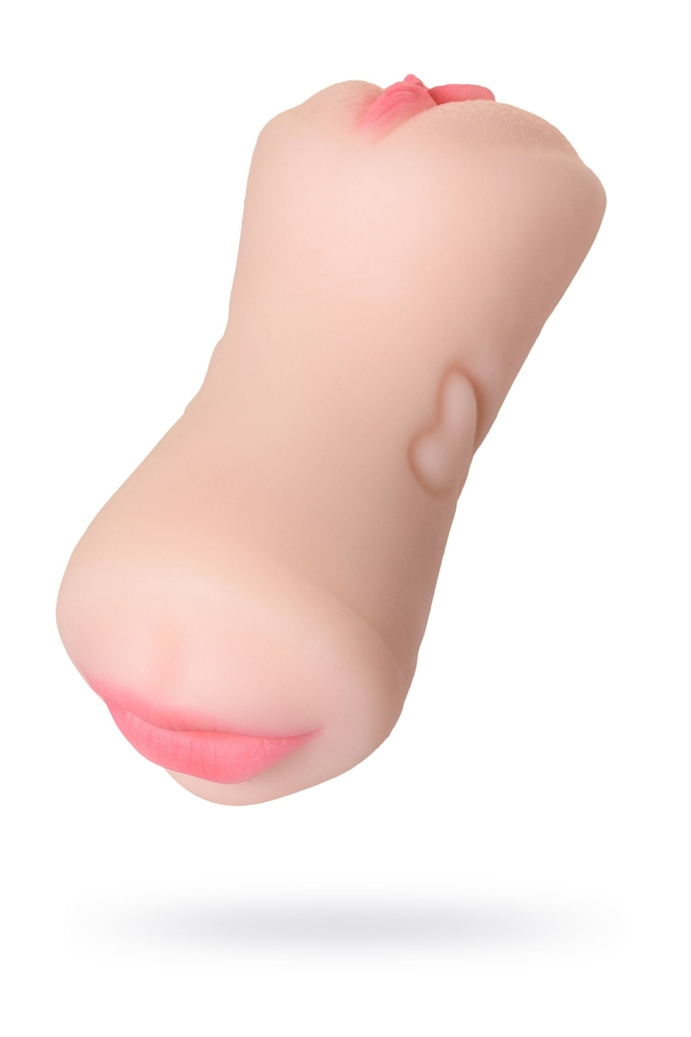 Мастурбатор реалистичный TOYFA Juicy Pussy Pretty Mouth, рот и вагина, SoftSkin, телесный, 17 см