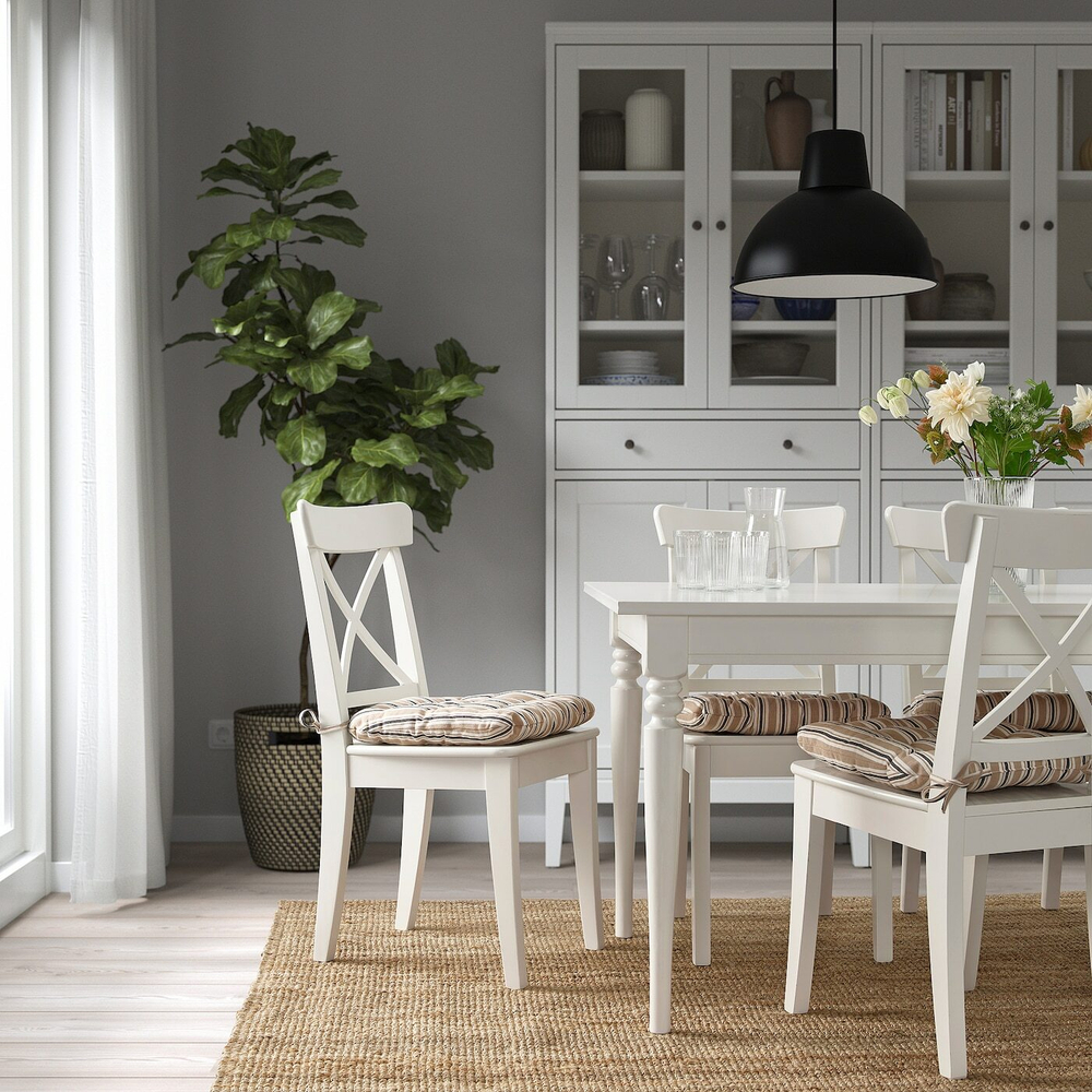 IKEA VATTENMOTT  (ИКЕА ВАТТЕНМОТТ)  -  Подушка для стула, бежевая, 40x38x5,0 см
