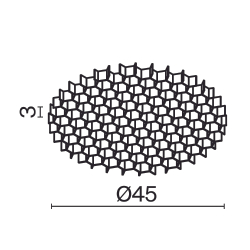 Комплектующие для светильника Technical HoneyComb-D45