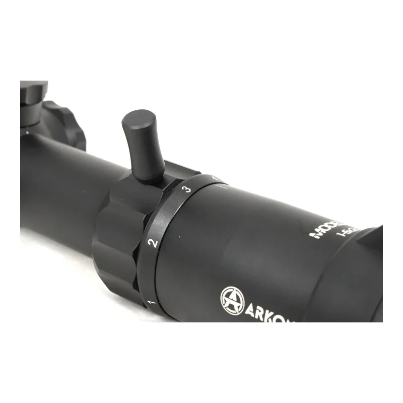 Оптический прицел ARKON Model C 1-6x24 MC3-CDL - крупный план упора на кольце изменения кратности