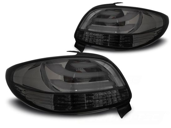 Задние фонари smoke led bar для Peugeot 206