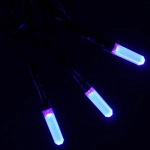 Гирлянда для дома «Кристаллы» 9,5 м 100 ламп LED черный пров., 8 реж.,IP-40, Синий (возможность соединения)
