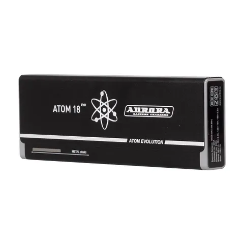 Пусковое устройство 12 В, пиковый ток 600 А Aurora ATOM 18 EVOLUTION, 18000 мАч, 6120361