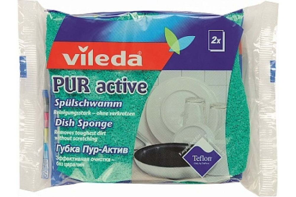 ГУБКА Д/ПОСУДЫ VILEDA PURACTIVE 1ШТ