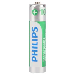 Аккумуляторы NiMH (никель-металлгидридные) Philips R03B4RTU10/51 ААА 1,2v 4 шт. HR03-4BL 1000mAh (4/48/384/24576) | Аккумуляторы
