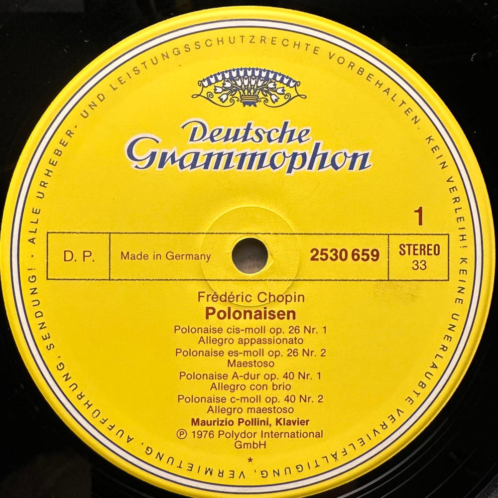 Шопен - Полонезы (Германия 1976г.)