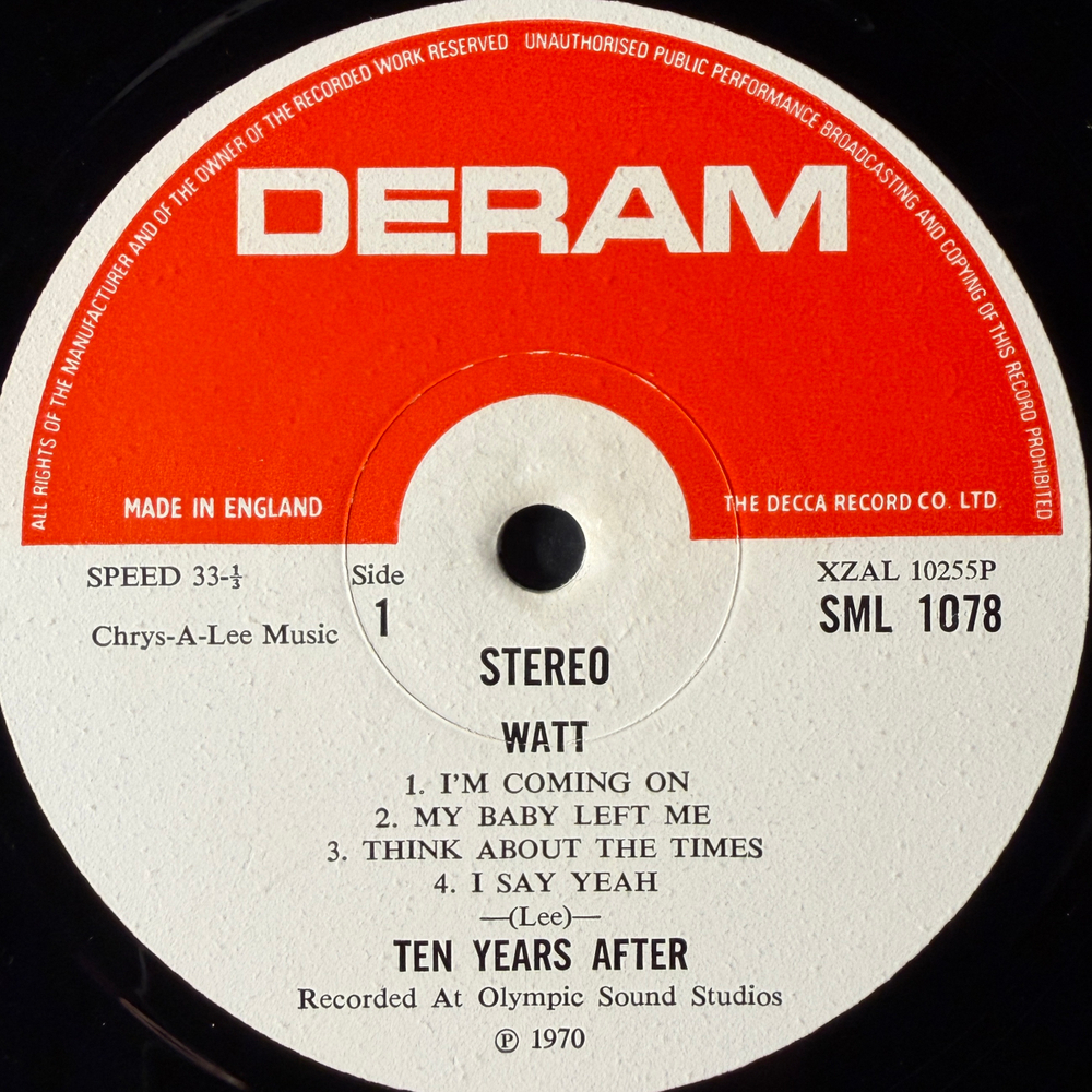 Ten Years After ‎– Watt (Англия 1970г.)