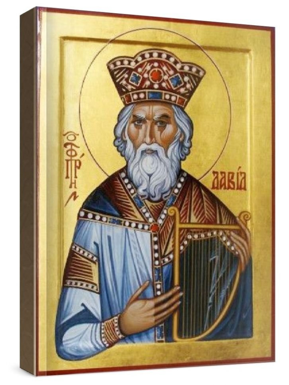 Давид, царь (рукописная икона)