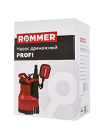 Насос дренажный, кабель 10 м, 750 Вт, для чистой воды Rommer Profi (RDP-0003-100750)
