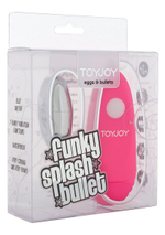 Вибропуля Funky Splash с розовым пультом
