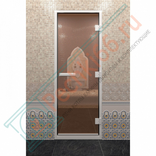 Стеклянная дверь DoorWood Хамам Бронза 2000х900 (по коробке) в Кирове