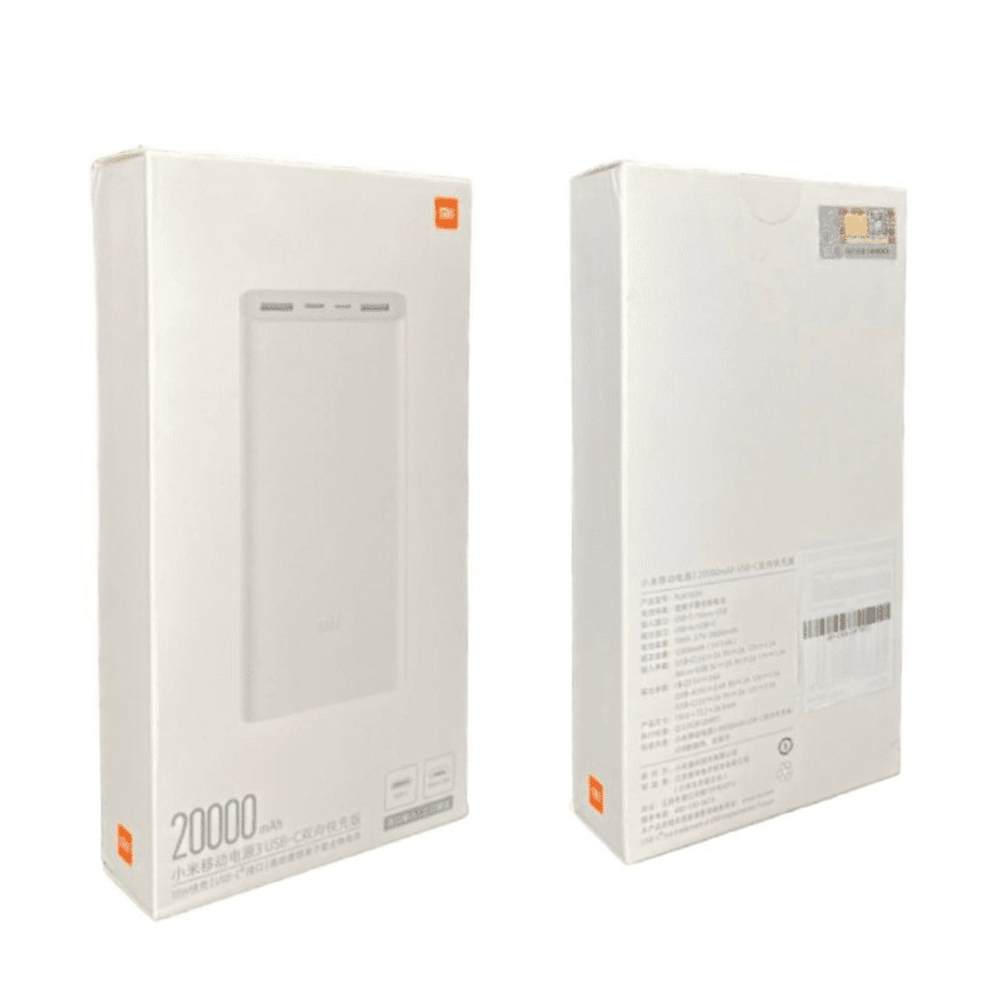 Powerbank Xiaomi 3 20000mAh 2USB/1C 3A 18W VXN4258CN/PLM18ZM белый