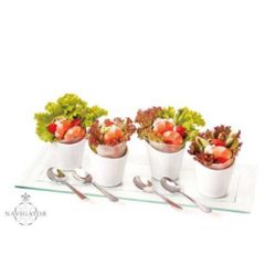 Набор для комплимента 9 предметов (блюдо, емкости, ложки) P.L. Proff Cuisine [1]