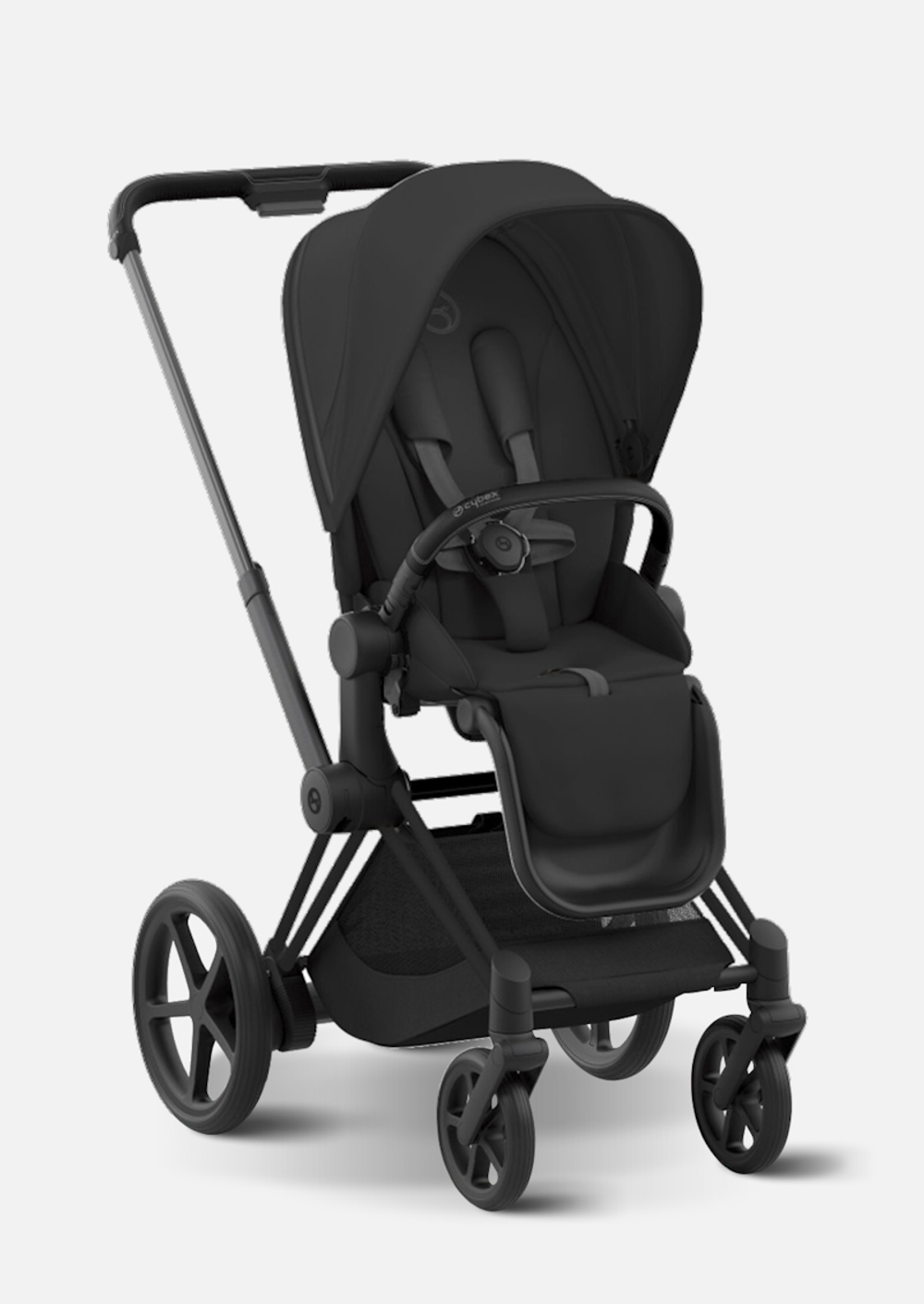 Cybex Детская коляска Priam IV Matt Black 2 в 1 цвет Sepia Black