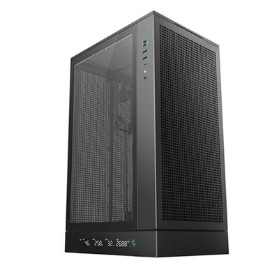 Корпус Deepcool CH270 DIGITAL без БП, черный, mATX/m-ITX