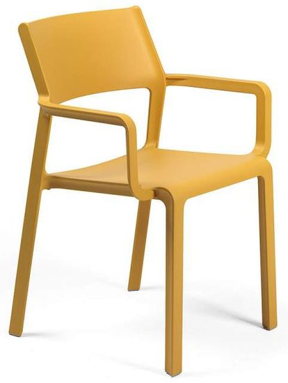 Стул пластиковый Trill Armchair Nardi цвет горчичный