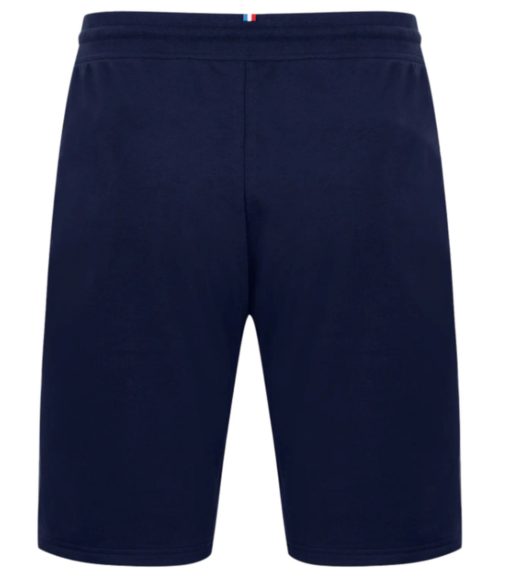 Мужские теннисные шорты Le Coq Sportif Saison 1 Short Regular No.1 M - bleu nuit/new optical white