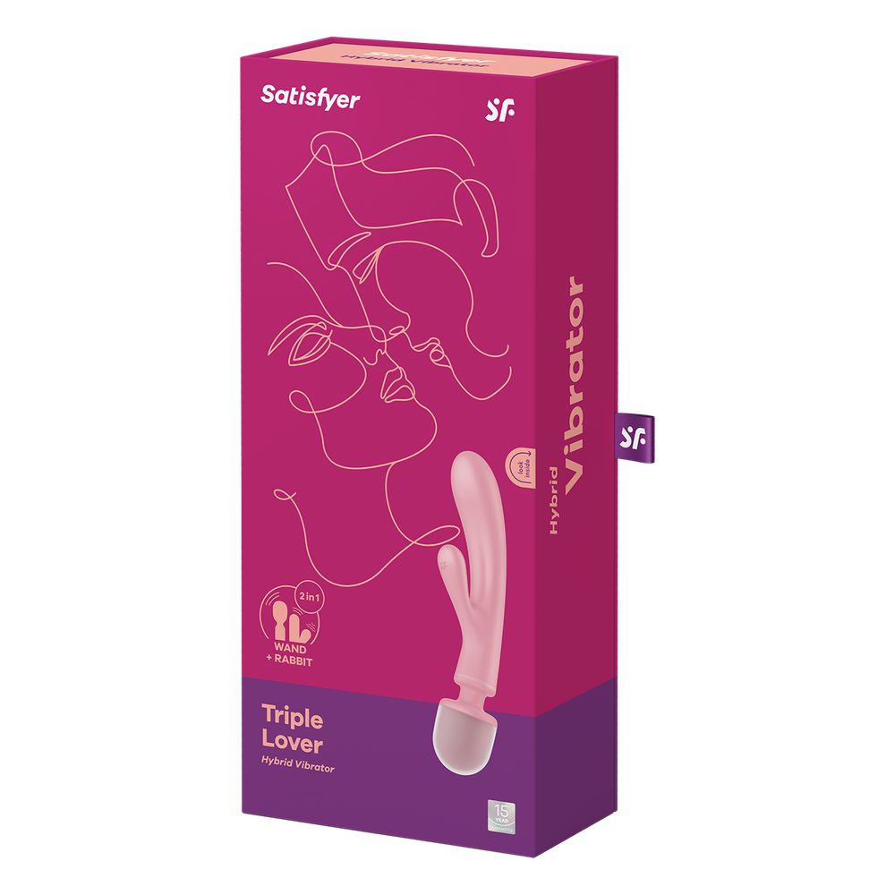 Satisfyer Triple Lover - Вибратор-ванд 2 в 1
