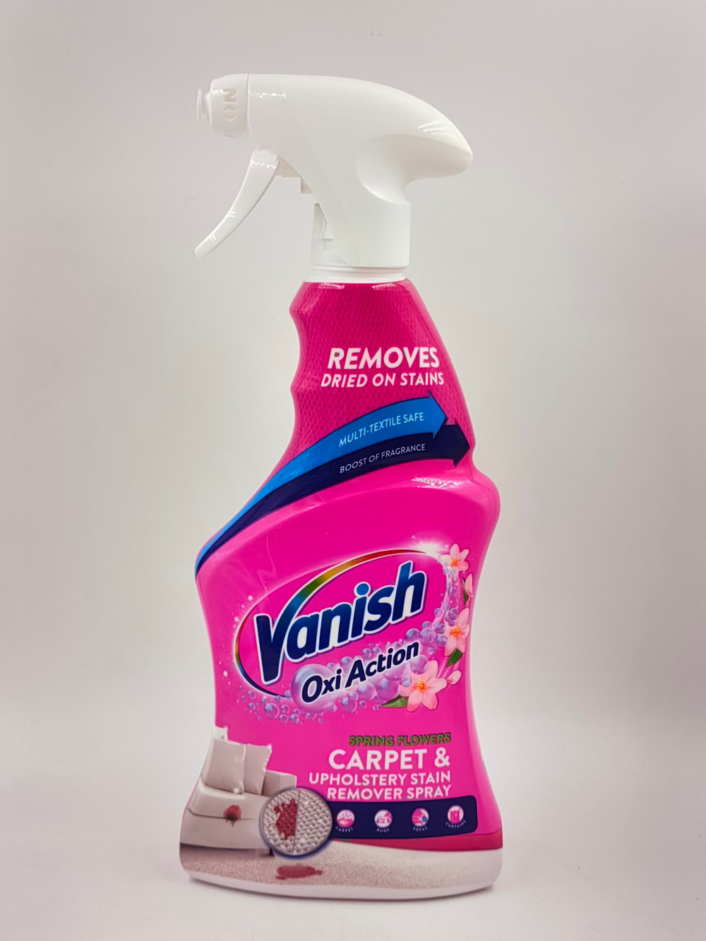 Пятновыводитель спрей Vanish для диванов, ковров и текстиля, с цветочным ароматом, 500 мл