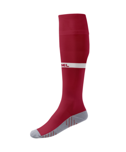 Гетры футбольные CAMP ADVANCED SOCKS, гранатовый/белый