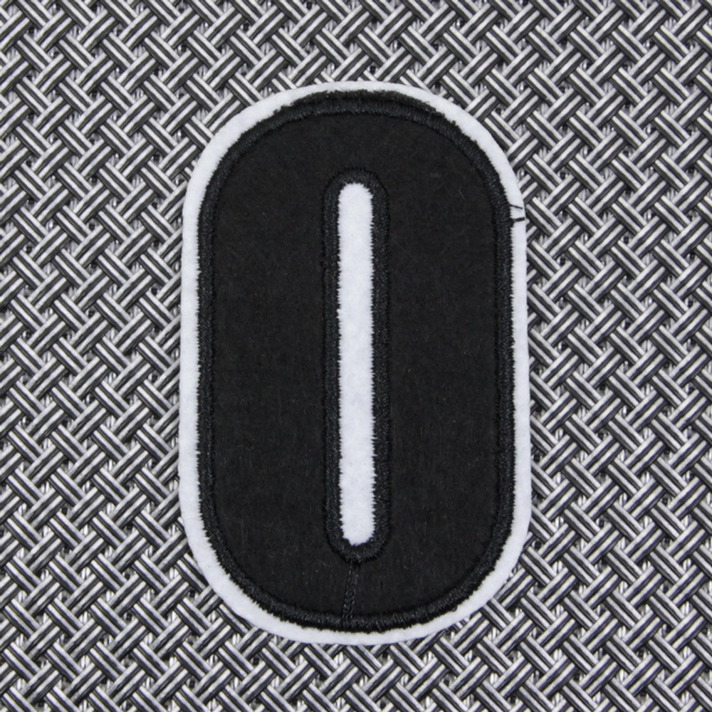 Нашивка Цифра "0" (черная)