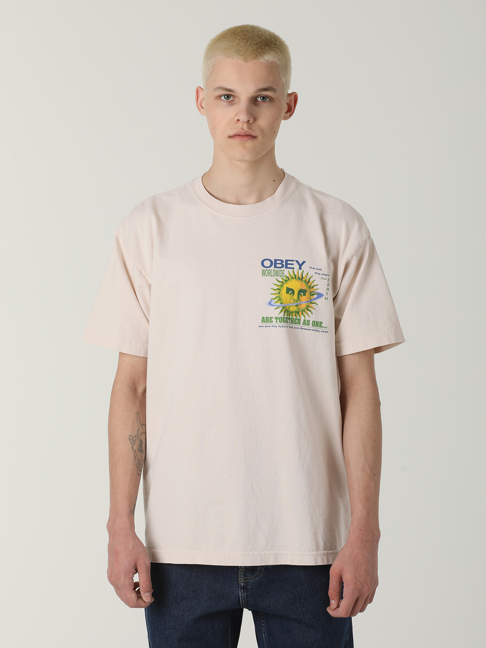 Мужская Футболка Obey Together As One