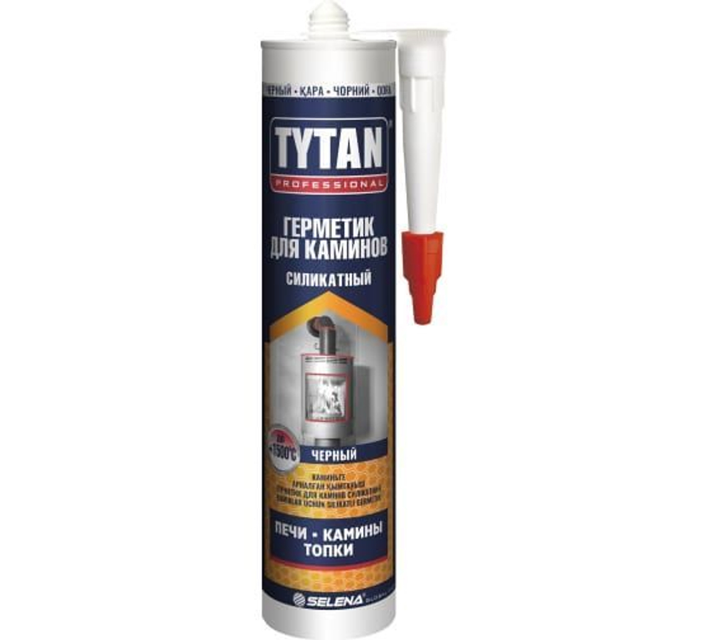 TYTAN Professional Герметик Силикатный для Каминов черный 280 мл