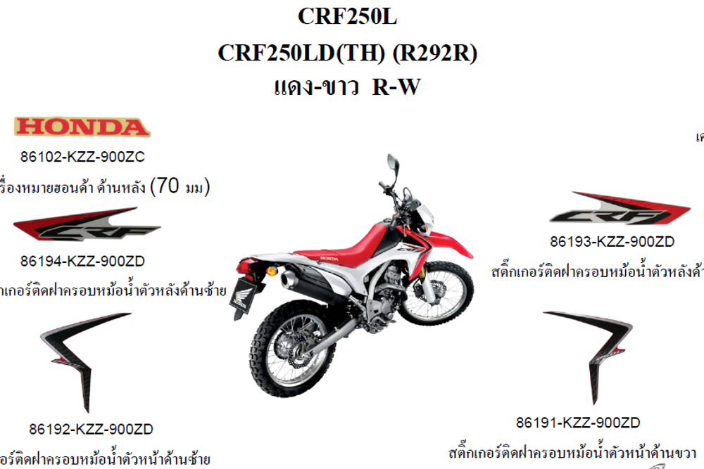 86193-KZZ-900ZD. STRIPE, R. RR. SHROUD *TYPE1* (TYPE1 )