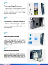 LED Poster 640×1920 мм outdoor— вертикальный LED пилон Novastar TB40