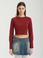 Женский Кардиган Small Cherry Snap Point Slim