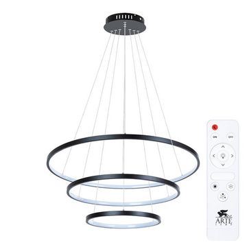 Подвесной светодиодный светильник 145W 3000K/4000К/6000К A2197SP-3BK чёрный Frodo Arte Lamp