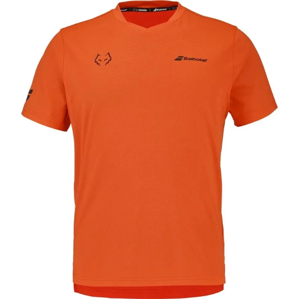 Футболка мужская Babolat Crew Neck Lebron - red orange