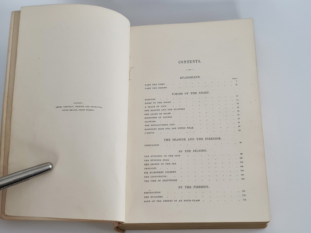 "Poetical works of Longfellow. Henry Wadsworth Longfellow.  1856   Антикварная книга