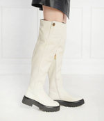 Кожаные ботфорты 225-shoreditch otk chunky Kurt Geiger - белый(655110109)