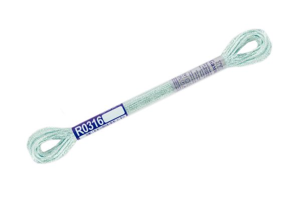 Мулине Gamma вискоза 100%, цв.R0316 бл.голубой, 12 мотков по 8 метров