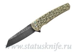 Нож Pro-Tech Malibu Bronze Anodize Titanuim Engraved 2022фотография - 1