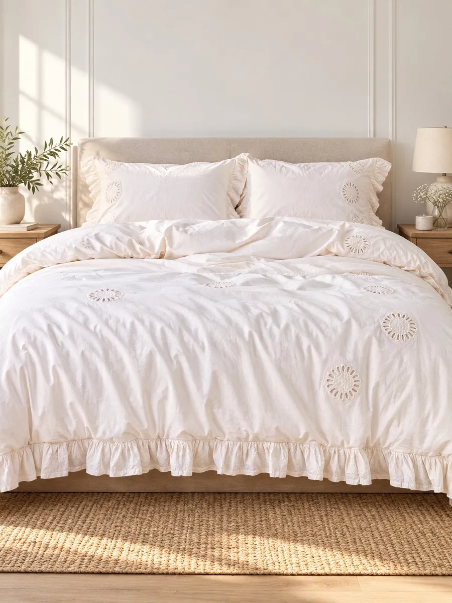 Lımasso КПБ 4 пр. Stonewashed Elowen ЕВРО пододеяльник 200*220, простынь 240*260, наволочки 50*70 2шт